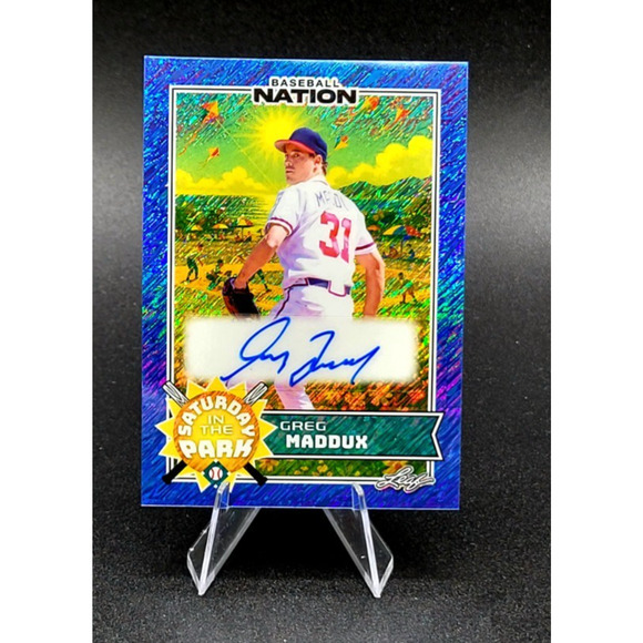 2025 Greg Maddux 1/1 Saturday in the Park Auto RARE Atlanta Braves HOF - Picture 1 of 3